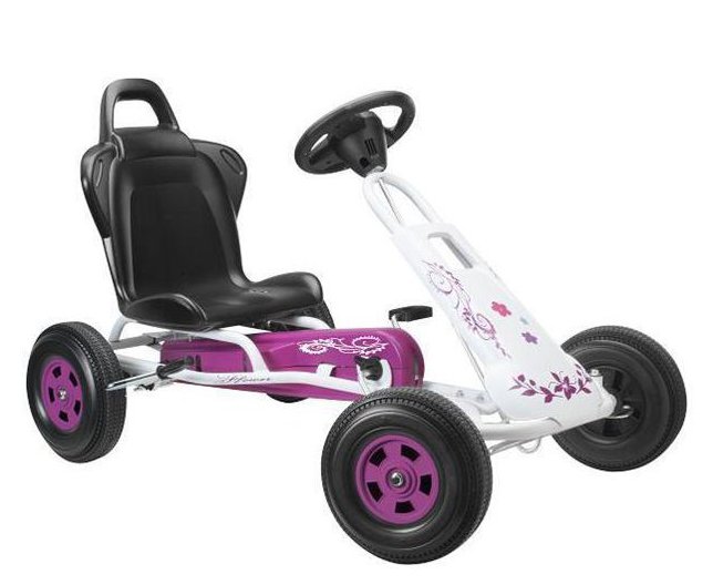FERBEDO-Go-Cart-Tourer-Flower-t-1-weiss-pink-5117 Kettcar WSV gokart-profi.de