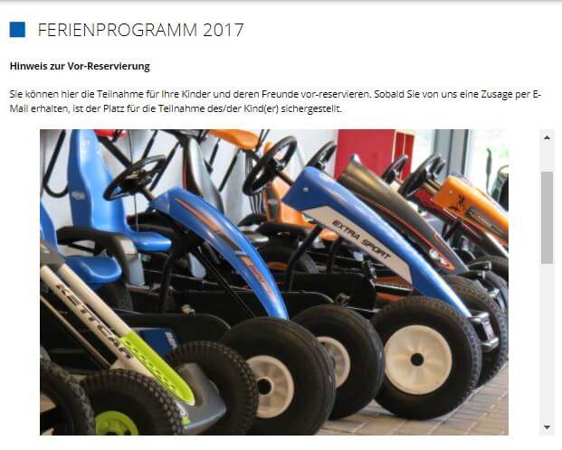 Postbauer-Heng Ferienprogramm 2017 bei gokart-profi.de