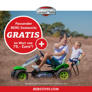 BERG Pedal-Gokart mit gratis Soziussitz 2018 - gokart-profi.de Mai Aktion