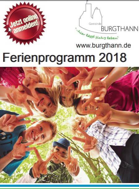 Burgthanner Ferienprogramm 2018 - jetzt anmelden - Mitunterstützer gokart-profi.de