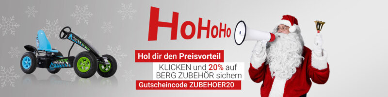 Nikolaus-Aktion bei gokart-profi.de - 20 % auf BERG Gokart Zubehör