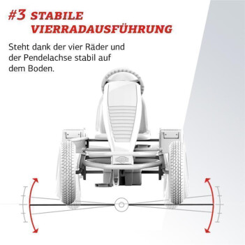 BERG Gokart XL - Race GTS Grau BFR + Seitenschürzen