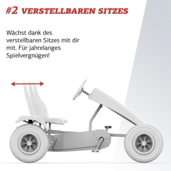 BERG Gokart XL - Traxx Fendt + Heck-Hebevorrichtung + Überrollbügel