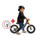 BERG Laufrad Biky Cross grau 12" + Seitenstütze + GRATIS Licht