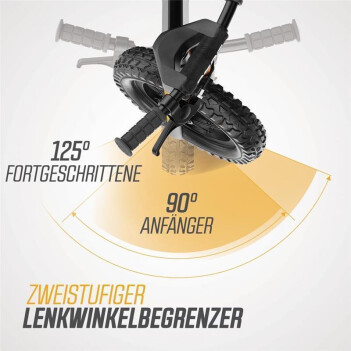 BERG Laufrad Biky Cross grau 12" + Handbremse + Helm + GRATIS Licht