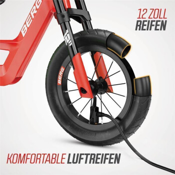 BERG Laufrad Biky City rot 12" + Helm (48-52cm)