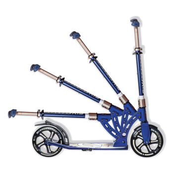 SIX DEGREES Scooter - Tretroller Aluminium 230 / 215 mm blau/gold