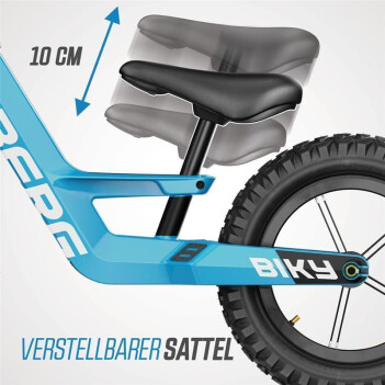BERG Laufrad Biky Cross blau 12" + Handbremse + Seitenstütze - Ausstellungsmodell