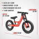 BERG Laufrad Biky City rot 12" + Seitenstütze - Ausstellungsmodell