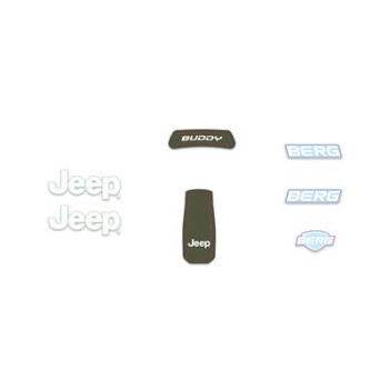 BERG Gokart Buddy 2.0 - Aufkleber-Set Jeep ERSATZTEIL