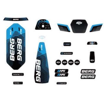 BERG Gokart Rally - Sticker Set APX Blue ERSATZTEIL